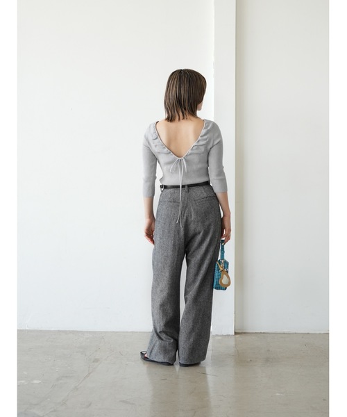 Katrin TOKYO(カトリーントーキョー)の「2tuck slacks(スラックス・レディース・ブラック系その他/ブラウン・XS/S/S-Short/M)」の12枚目の写真