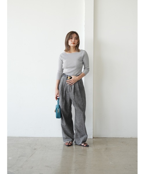 Katrin TOKYO(カトリーントーキョー)の「2tuck slacks(スラックス・レディース・ブラック系その他/ブラウン・XS/S/S-Short/M)」の13枚目の写真