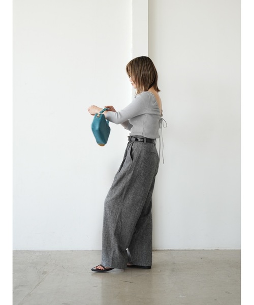 Katrin TOKYO(カトリーントーキョー)の「2tuck slacks(スラックス・レディース・ブラック系その他/ブラウン・XS/S/S-Short/M)」の15枚目の写真