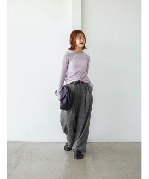 Katrin TOKYO(カトリーントーキョー)の「2tuck slacks(スラックス・レディース・ブラック系その他/ブラウン・XS/S/S-Short/M)」の20枚目の写真