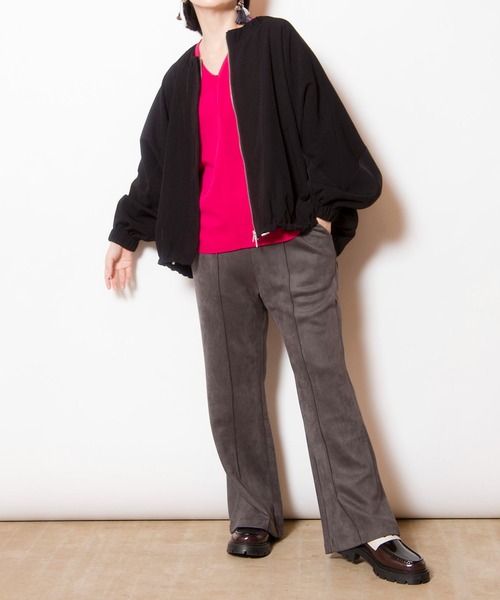 OSMOSIS（オズモーシス）の「ドルマンギャザーブルゾン（ブルゾン・レディース・グレー系その他/ブラック/ベージュ系その他2/ベージュ系その他・ONE SIZE）」の22枚目の写真