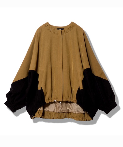 OSMOSIS（オズモーシス）の「ドルマンギャザーブルゾン（ブルゾン・レディース・グレー系その他/ブラック/ベージュ系その他2/ベージュ系その他・ONE SIZE）」の5枚目の写真