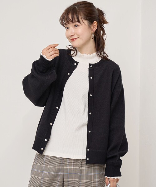 coen(コーエン)の「スウェットライク2wayニットカーディガン(カーディガン/ボレロ・レディース・コバルトブルー/オレンジ/モカ/ライトグレー/ブラック・FREE)」の12枚目の写真