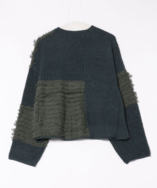 チチカカ（チチカカ）の「ループフリンジニットプルオーバー（ニット/セーター・レディース・グリーン/ライトブルー/チャコールグレー・FREE）」の18枚目の写真