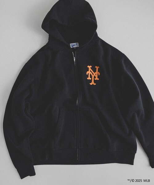 BEAMS JAPAN（ビームス　ジャパン）の「【別注】テーラー東洋 / ZIPUP HOODIE（スウェット・メンズ・グレー/ネイビー/ブラック・MEDIUM/X-LARGE/LARGE）」の2枚目の写真