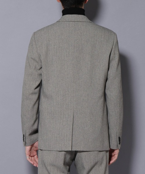 N JACKET BASIC｣ 洗えるMIXツイードストレッチジャケット(セットアップ