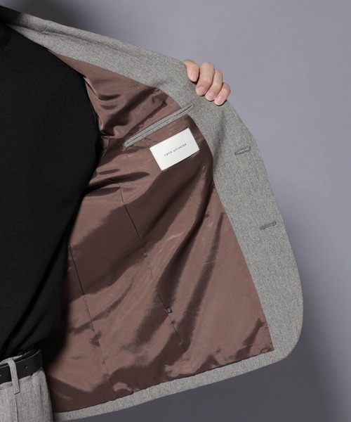 NANO universe（ナノユニバース）の「｢N JACKET BASIC｣ 洗えるMIXツイードストレッチジャケット(セットアップ可)（セットアップ・メンズ・グレイッシュベージュ/ベージュ系その他4・S/M/L）」の11枚目の写真