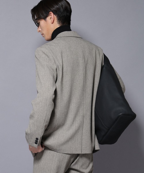 NANO universe（ナノユニバース）の「｢N JACKET BASIC｣ 洗えるMIXツイードストレッチジャケット(セットアップ可)（セットアップ・メンズ・グレイッシュベージュ/ベージュ系その他4・S/M/L）」の7枚目の写真