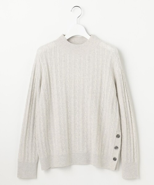 J.PRESS(ジェイプレス)の「WOOL BLEND AIR ハイネック ニット(ニット/セーター・レディース・ピンク系/ライトグレー系/レッド系/ライトグリーン系・LARGE/MEDIUM)」の19枚目の写真
