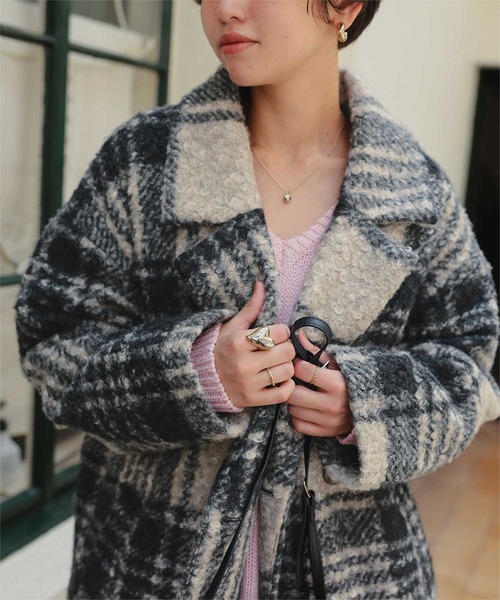 titivate（ティティベイト）の「チェック柄テーラードジャケット（テーラードジャケット・レディース・ブラック/モカ・M）」の20枚目の写真