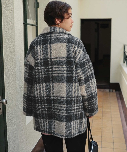 titivate（ティティベイト）の「チェック柄テーラードジャケット（テーラードジャケット・レディース・ブラック/モカ・M）」の18枚目の写真