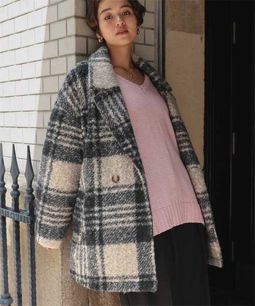 titivate（ティティベイト）の「チェック柄テーラードジャケット（テーラードジャケット・レディース・ブラック/モカ・M）」の14枚目の写真