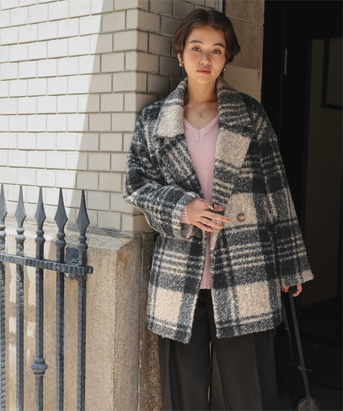 titivate（ティティベイト）の「チェック柄テーラードジャケット（テーラードジャケット・レディース・ブラック/モカ・M）」の12枚目の写真