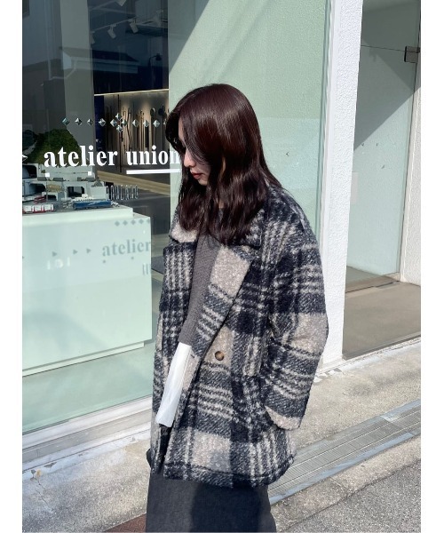 titivate（ティティベイト）の「チェック柄テーラードジャケット（テーラードジャケット・レディース・ブラック/モカ・M）」の21枚目の写真