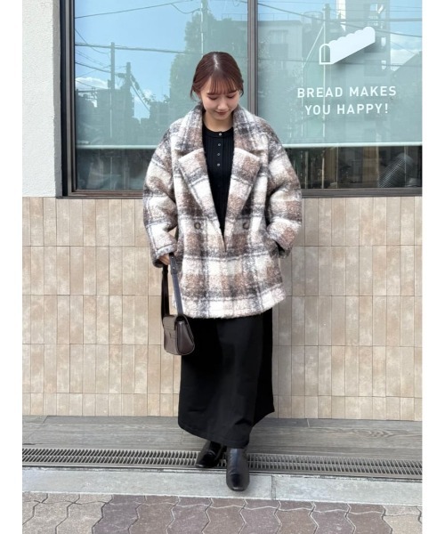 titivate（ティティベイト）の「チェック柄テーラードジャケット（テーラードジャケット・レディース・ブラック/モカ・M）」の22枚目の写真