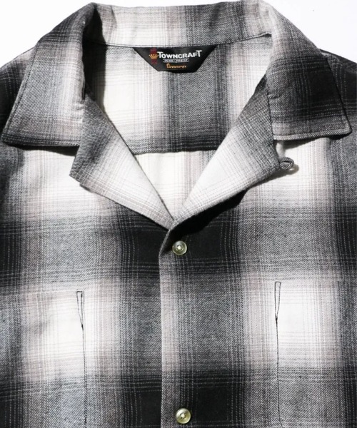 TOWNCRAFT（タウンクラフト）の「【TOWNCRAFT / タウンクラフト】60S NEL SHIRTS / ネルシャツ/オンブレーチェックシャツ（シャツ/ブラウス・メンズ・オフホワイト/ブルー/ホワイト/ブラウン・M/L）」の8枚目の写真