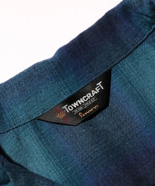 TOWNCRAFT（タウンクラフト）の「【TOWNCRAFT / タウンクラフト】60S NEL SHIRTS / ネルシャツ/オンブレーチェックシャツ（シャツ/ブラウス・メンズ・オフホワイト/ブルー/ホワイト/ブラウン・M/L）」の14枚目の写真