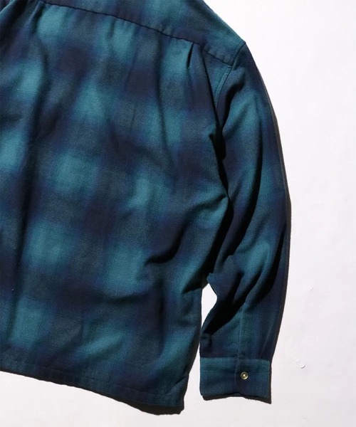 TOWNCRAFT（タウンクラフト）の「【TOWNCRAFT / タウンクラフト】60S NEL SHIRTS / ネルシャツ/オンブレーチェックシャツ（シャツ/ブラウス・メンズ・オフホワイト/ブルー/ホワイト/ブラウン・M/L）」の11枚目の写真