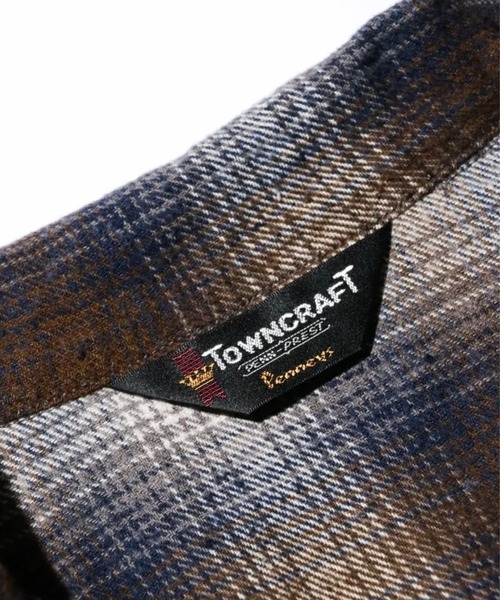 TOWNCRAFT（タウンクラフト）の「【TOWNCRAFT / タウンクラフト】60S NEL SHIRTS / ネルシャツ/オンブレーチェックシャツ（シャツ/ブラウス・メンズ・オフホワイト/ブルー/ホワイト/ブラウン・M/L）」の17枚目の写真