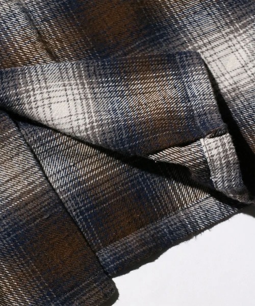 TOWNCRAFT（タウンクラフト）の「【TOWNCRAFT / タウンクラフト】60S NEL SHIRTS / ネルシャツ/オンブレーチェックシャツ（シャツ/ブラウス・メンズ・オフホワイト/ブルー/ホワイト/ブラウン・M/L）」の16枚目の写真