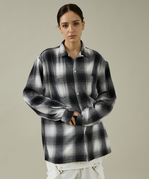 TOWNCRAFT（タウンクラフト）の「【TOWNCRAFT / タウンクラフト】60S NEL SHIRTS / ネルシャツ/オンブレーチェックシャツ（シャツ/ブラウス・メンズ・オフホワイト/ブルー/ホワイト/ブラウン・M/L）」の20枚目の写真