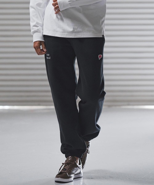 1minute 1second(ワンミニットワンセカンド)の「mp14224-12oz heavy weight pants with cursive embroidery イージーパンツ(1M25F270)(スウェットパンツ・メンズ・アッシュ/ブラック・XL/L/M)」の13枚目の写真