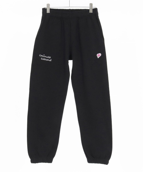 1minute 1second(ワンミニットワンセカンド)の「mp14224-12oz heavy weight pants with cursive embroidery イージーパンツ(1M25F270)(スウェットパンツ・メンズ・アッシュ/ブラック・XL/L/M)」の21枚目の写真