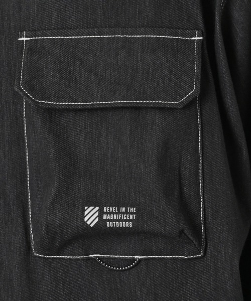 NEW BALANCE（ニューバランス）の「ジャージーデニムジャケット（デニムジャケット・メンズ・ネイビー/チャコールグレー・SMALL/MEDIUM/LARGE/X-LARGE）」の16枚目の写真