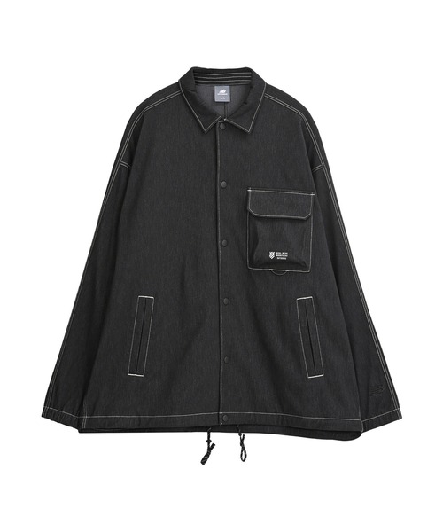 NEW BALANCE（ニューバランス）の「ジャージーデニムジャケット（デニムジャケット・メンズ・ネイビー/チャコールグレー・SMALL/MEDIUM/LARGE/X-LARGE）」の20枚目の写真