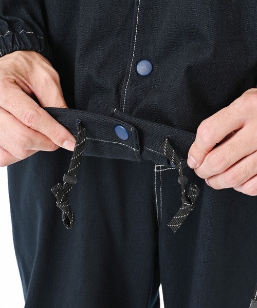 NEW BALANCE（ニューバランス）の「ジャージーデニムジャケット（デニムジャケット・メンズ・ネイビー/チャコールグレー・SMALL/MEDIUM/LARGE/X-LARGE）」の8枚目の写真