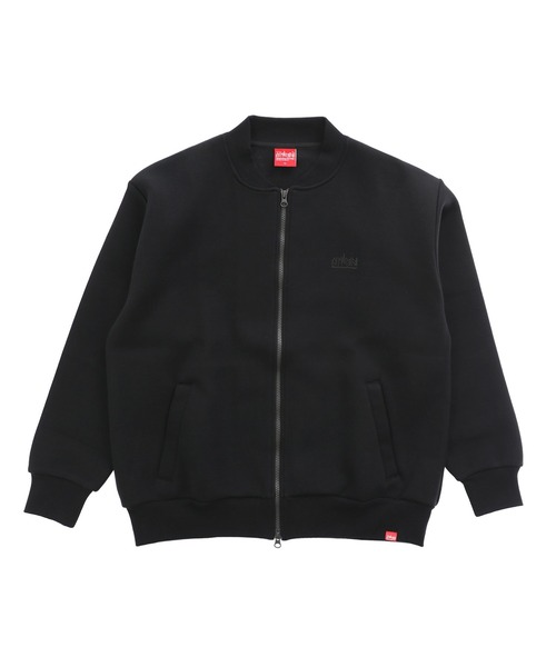 Manhattan Portage(マンハッタンポーテージ)の「Full Zip Blouson(ブルゾン・メンズ・ブラック/ヘザーグレー・SMALL/X-LARGE/LARGE/MEDIUM)」の1枚目の写真