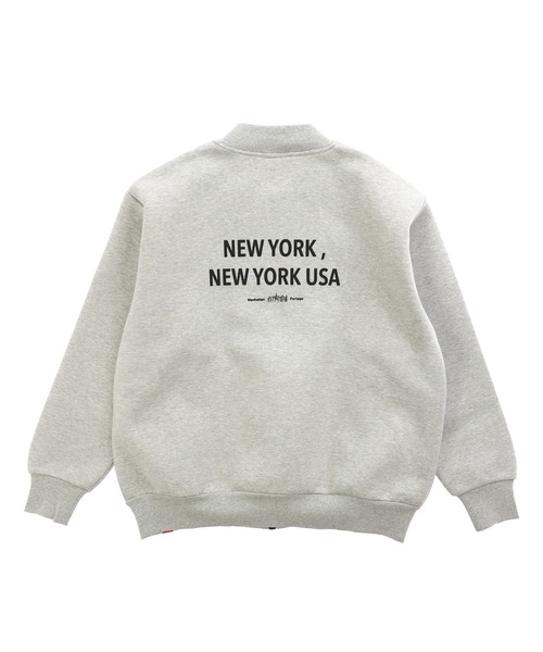 Manhattan Portage(マンハッタンポーテージ)の「Full Zip Blouson(ブルゾン・メンズ・ブラック/ヘザーグレー・SMALL/X-LARGE/LARGE/MEDIUM)」の4枚目の写真