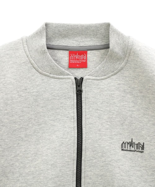 Manhattan Portage(マンハッタンポーテージ)の「Full Zip Blouson(ブルゾン・メンズ・ブラック/ヘザーグレー・SMALL/X-LARGE/LARGE/MEDIUM)」の5枚目の写真