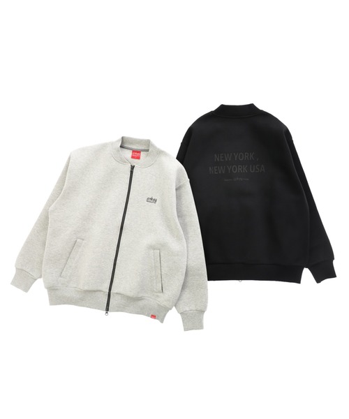 Manhattan Portage(マンハッタンポーテージ)の「Full Zip Blouson(ブルゾン・メンズ・ブラック/ヘザーグレー・SMALL/X-LARGE/LARGE/MEDIUM)」の12枚目の写真