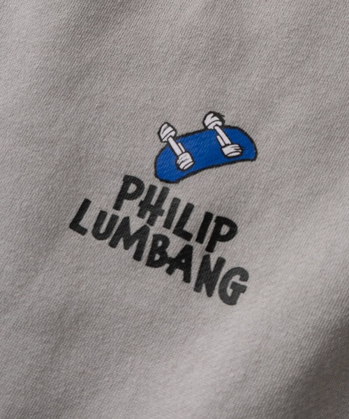 Philip Lumbang（フィリップランバン）の「【75】【Philip Lumbang/フィリップ・ランバン】グラフィックプリント 裏起毛 スウェット/2025AW新ブランド（スウェット・メンズ・ホワイト/チャコールグレー/グレー/ブルー/ブラック・M/L/XL）」の6枚目の写真