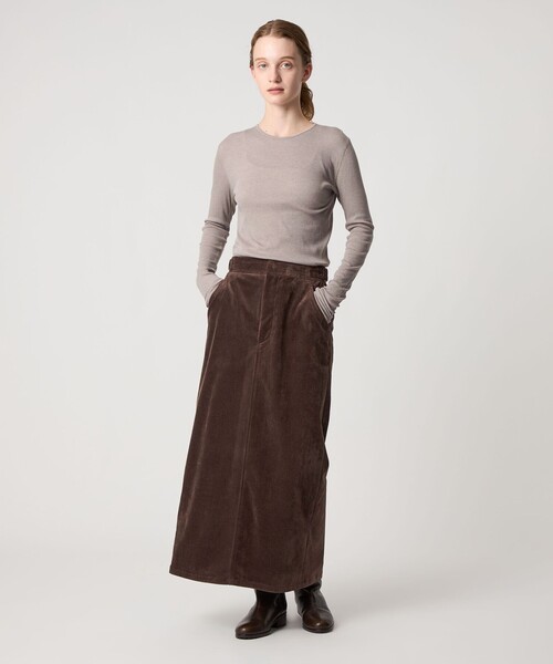 Steven Alan（スティーブンアラン）の「＜Steven Alan＞コットン シルク リブ クルーネック カットソー（Tシャツ/カットソー・レディース・パープル/ネイビー/ベージュ/オフホワイト・FREE）」の6枚目の写真