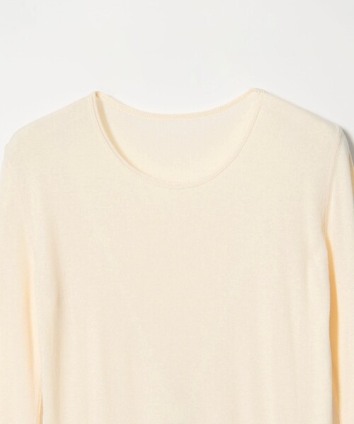 Steven Alan（スティーブンアラン）の「＜Steven Alan＞コットン シルク リブ クルーネック カットソー（Tシャツ/カットソー・レディース・パープル/ネイビー/ベージュ/オフホワイト・FREE）」の17枚目の写真