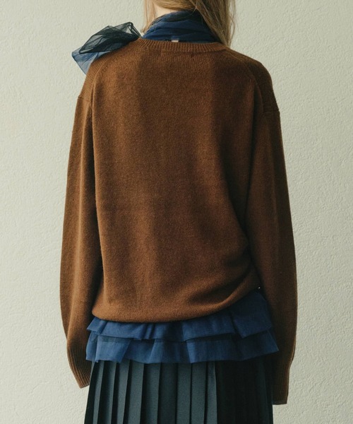 セール】Vネックニットプルオーバー / V-Neck Knit Pullover（ニット