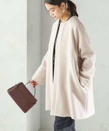 SHIPS | Pure SUPER100 ノーカラー コート(ノーカラーコート)