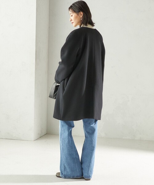 Pure SUPER100 ノーカラー コート（ノーカラーコート）｜SHIPS