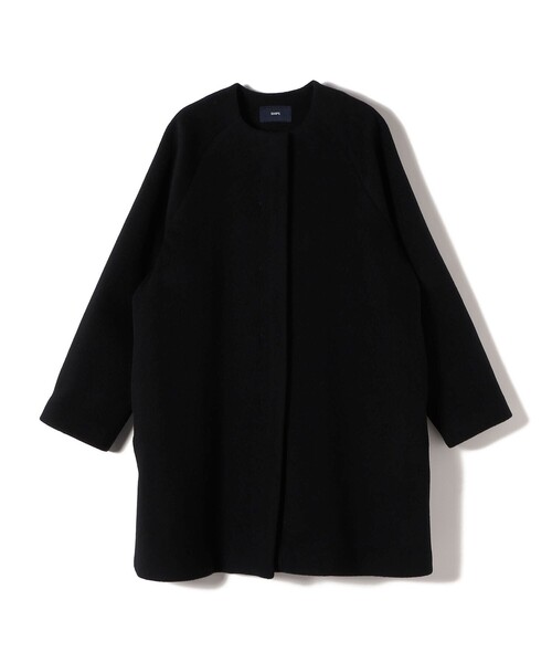 SHIPS(シップス)の「Pure SUPER100 ノーカラー コート(ノーカラーコート・レディース・ブルー系/ベージュ系/ブラック・36/38)」の18枚目の写真