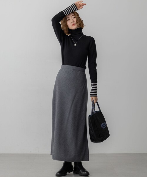 セール】【洗える】ハイカウントフラノ フレア スカート（スカート