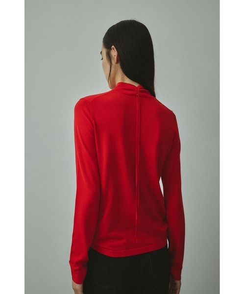 STYLEMIXER(スタイルミキサー)の「バックストリングウォッシャブルニット(ニット/セーター・レディース・レッド/アイボリー/ブラック/ベージュ・FREE)」の22枚目の写真