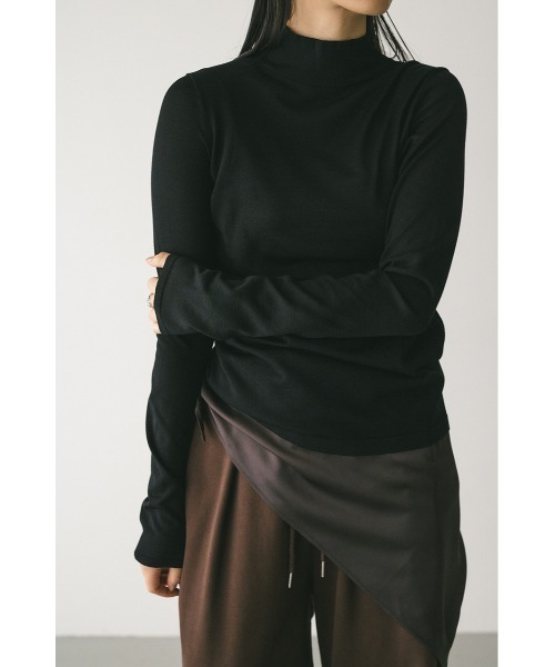 STYLEMIXER(スタイルミキサー)の「バックストリングウォッシャブルニット(ニット/セーター・レディース・レッド/アイボリー/ブラック/ベージュ・FREE)」の8枚目の写真