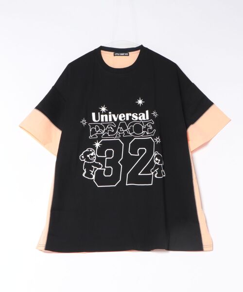 Little sunny bite(リトルサニーバイト)の「【RES】【little sunny bite】32 big tee(Tシャツ/カットソー・レディース・ホワイト/ブラック・MEDIUM/SMALL)」の2枚目の写真