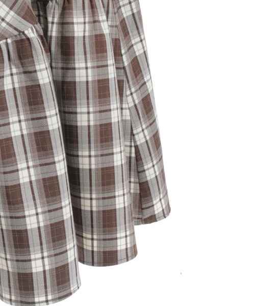 axes femme POETIQUE（アクシーズファムポエティック）の「ハイウエストドッキングワンピース（ワンピース・レディース・ブラウン/ブラック/サックスブルー・MEDIUM）」の19枚目の写真