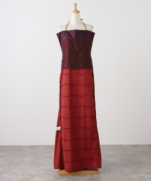 PONTI(ポンティ)の「PONTI CHECKERD PATERN EMBROIDERY DRESS PO2R008:ワンピース(ワンピース・レディース・レッド・SMALL)」の9枚目の写真