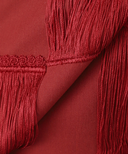 PONTI(ポンティ)の「PONTI CHECKERD PATERN EMBROIDERY DRESS PO2R008:ワンピース(ワンピース・レディース・レッド・SMALL)」の12枚目の写真