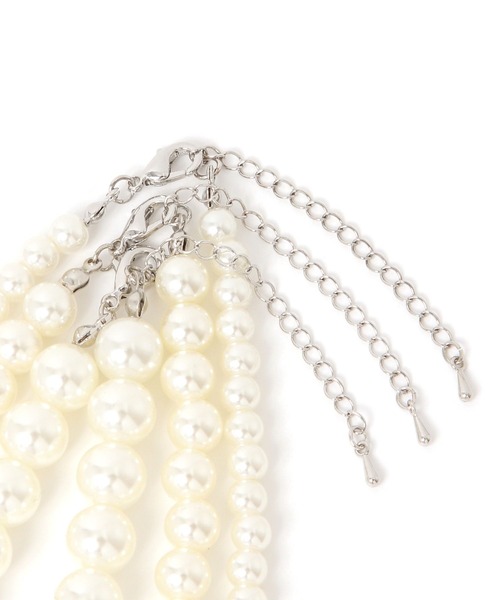 LAKOLE（ラコレ）の「パールネックレス3点セット / 601917（ネックレス・レディース・ホワイト・FREE）」の6枚目の写真