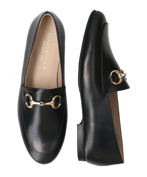 CORSO ROMA,9(コルソローマ)の「【CORSO ROMA 9】ラウンドトウソフトビットローファー(W1624W)(ローファー・レディース・ブラック系その他/ブラック・37/36/35/38)」の6枚目の写真